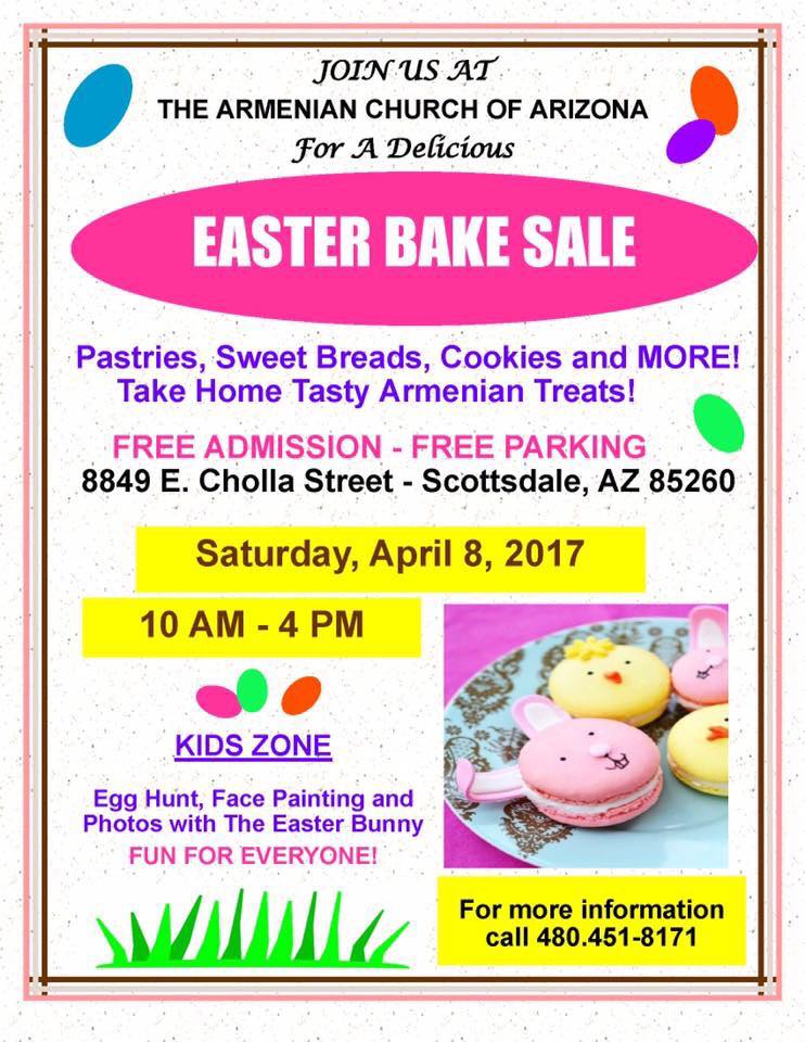 St. Apkar Armenian Church Presents Easter Bake Sale