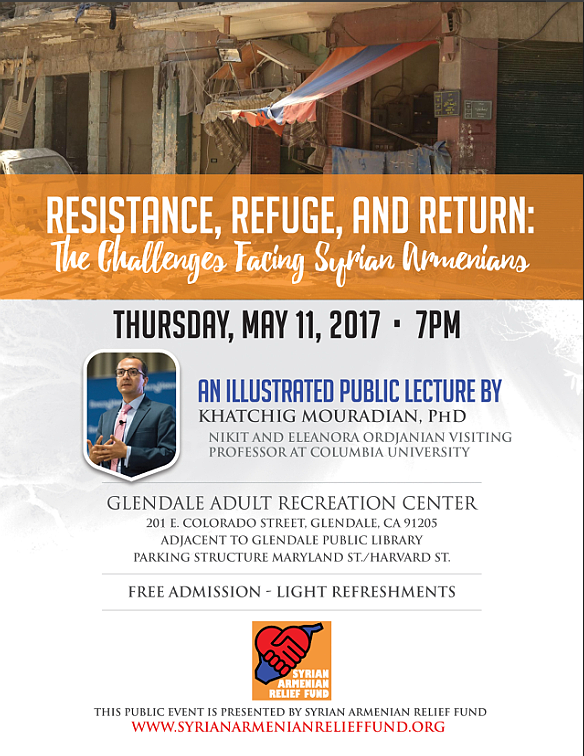 SARF Presents - Resistance, Refuge and Return: the Challenge Facing the Syrian Armenian Community