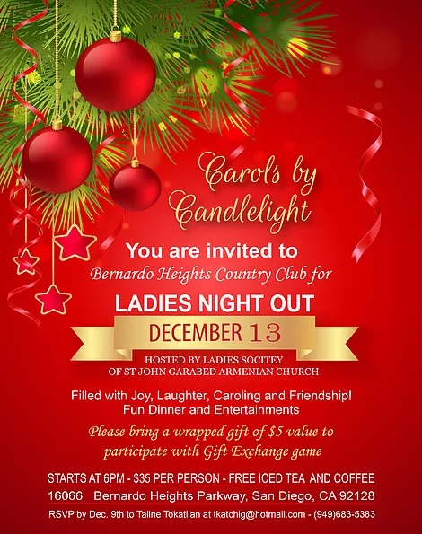 St. John Garabed Armenian Church Presents: Carols by Candlelight