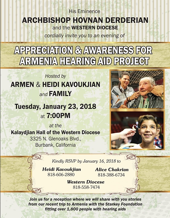 Armenia Hearing Aid Project Appreciation Dinner
