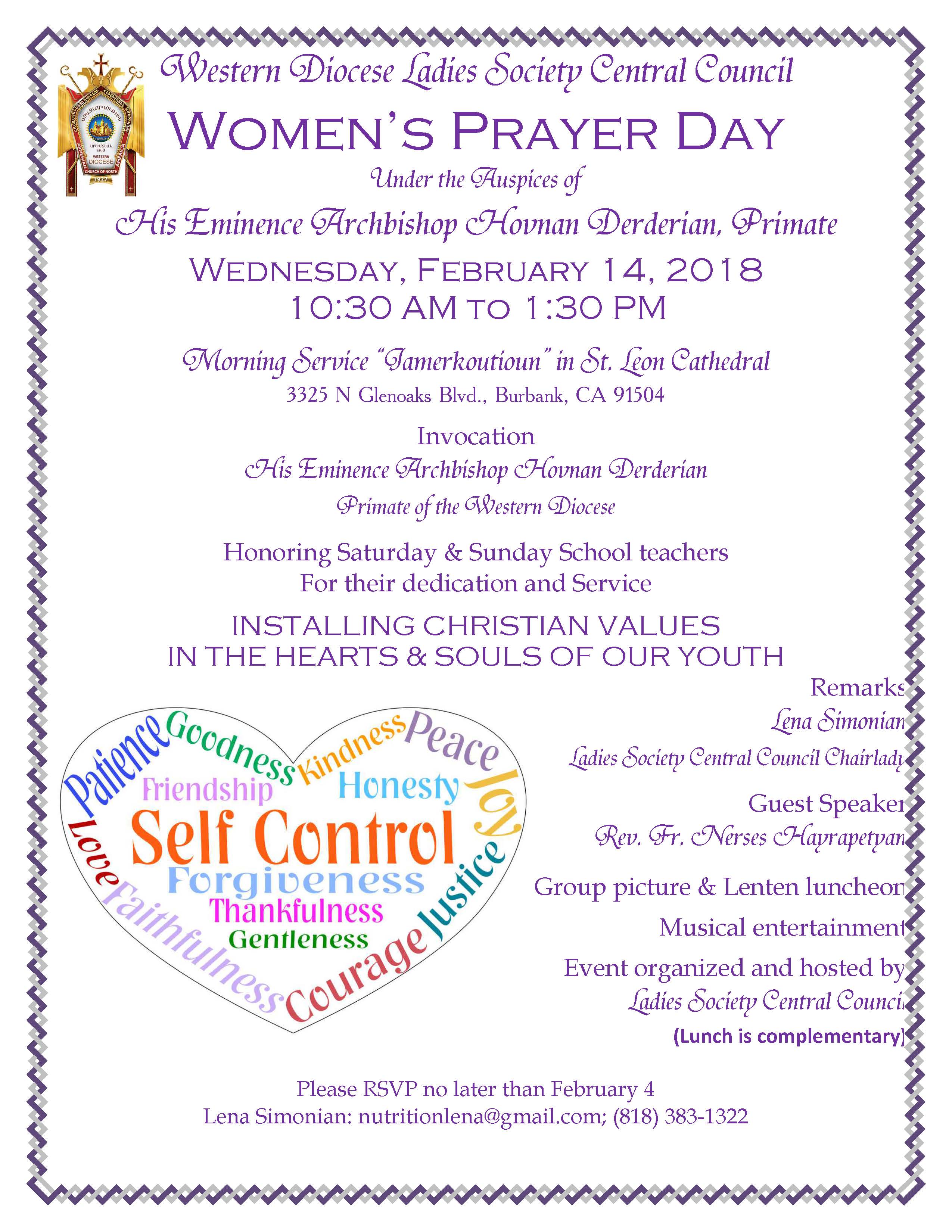 Women's Prayer Day 2018