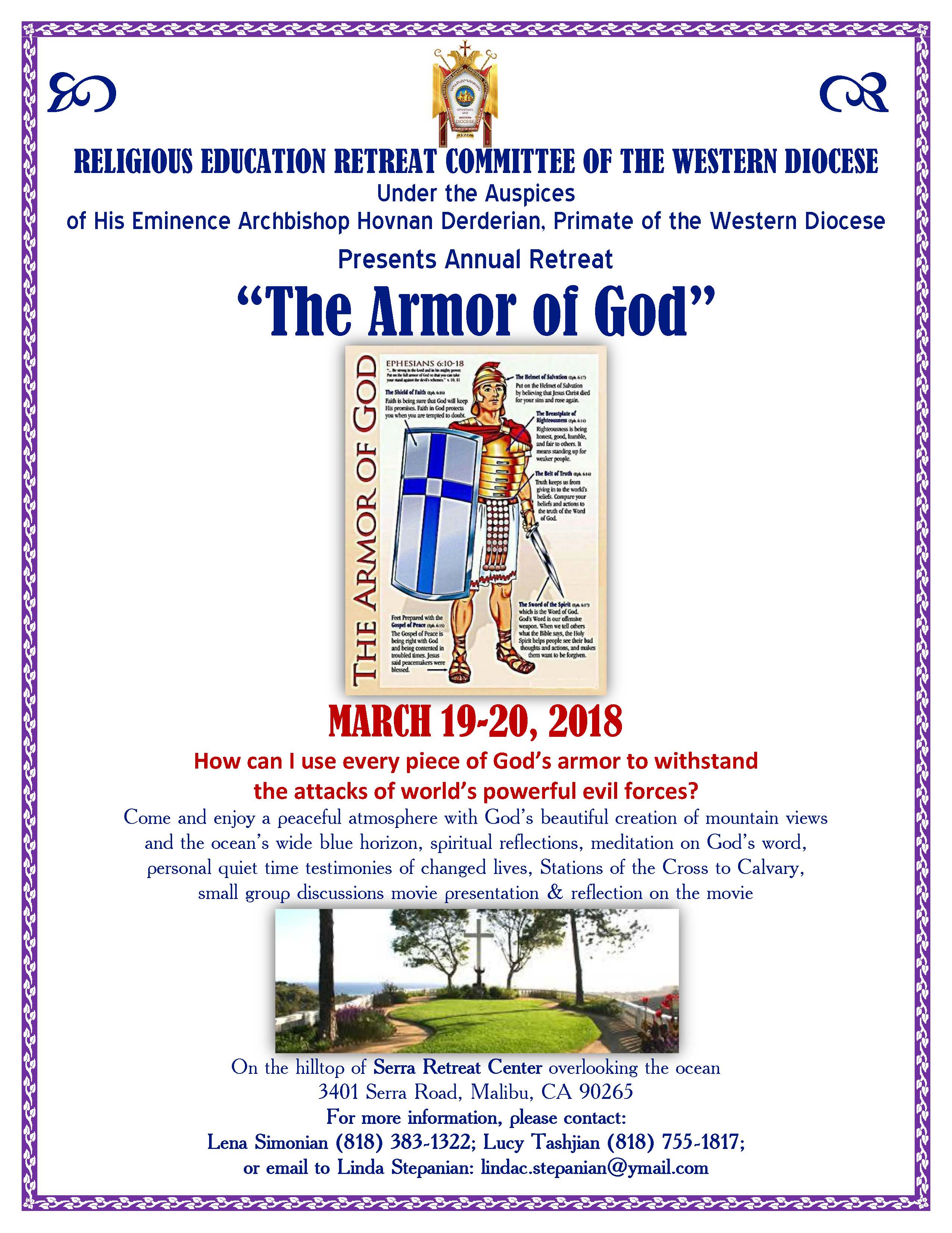 Religious Retreat Committee Presents Annual Retreat - The Armor of God
