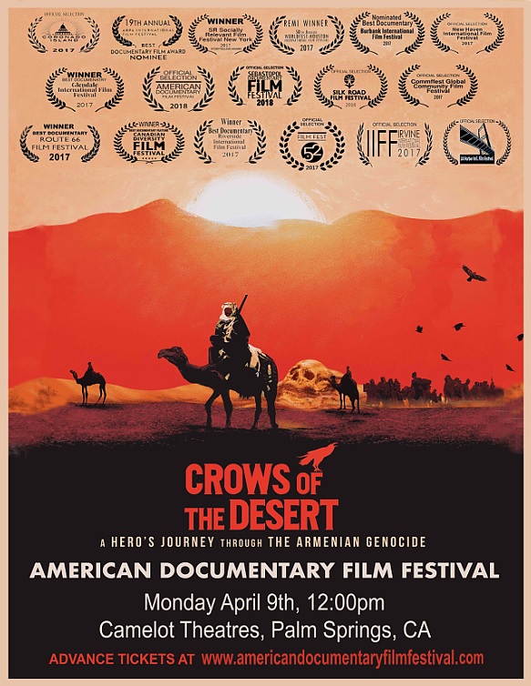 Multi-Award Winning Documentary Film Crows of the Desert to be Screened at the American Documentary Film Festival on April 9, 2018