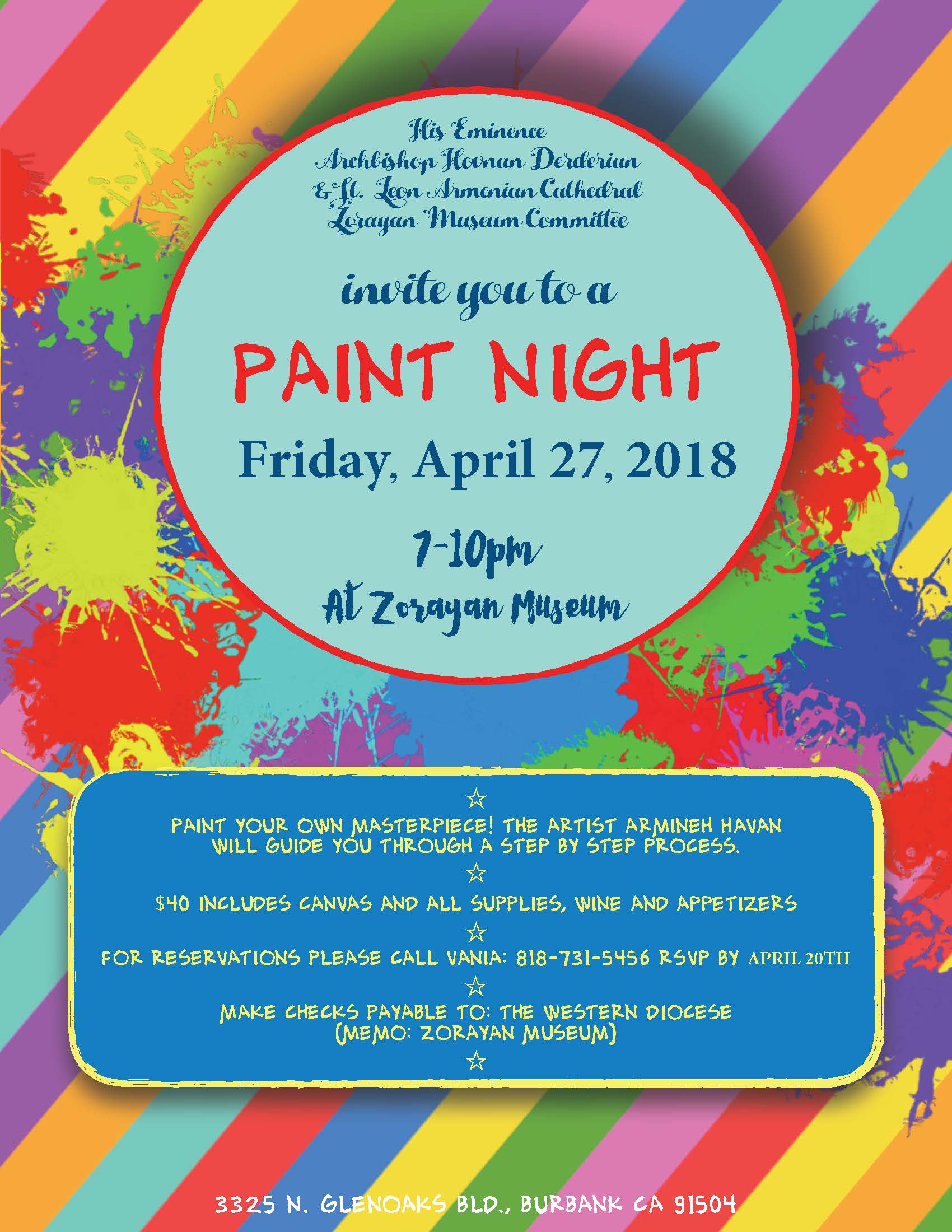 Family Paint Night - April 27, 2018