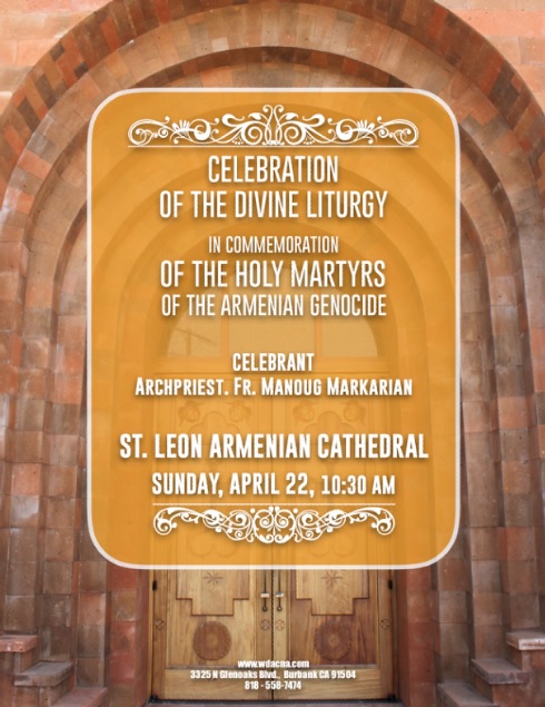 Divine Liturgy in Commemoration of the Holy Martyrs of the Armenian Genocide