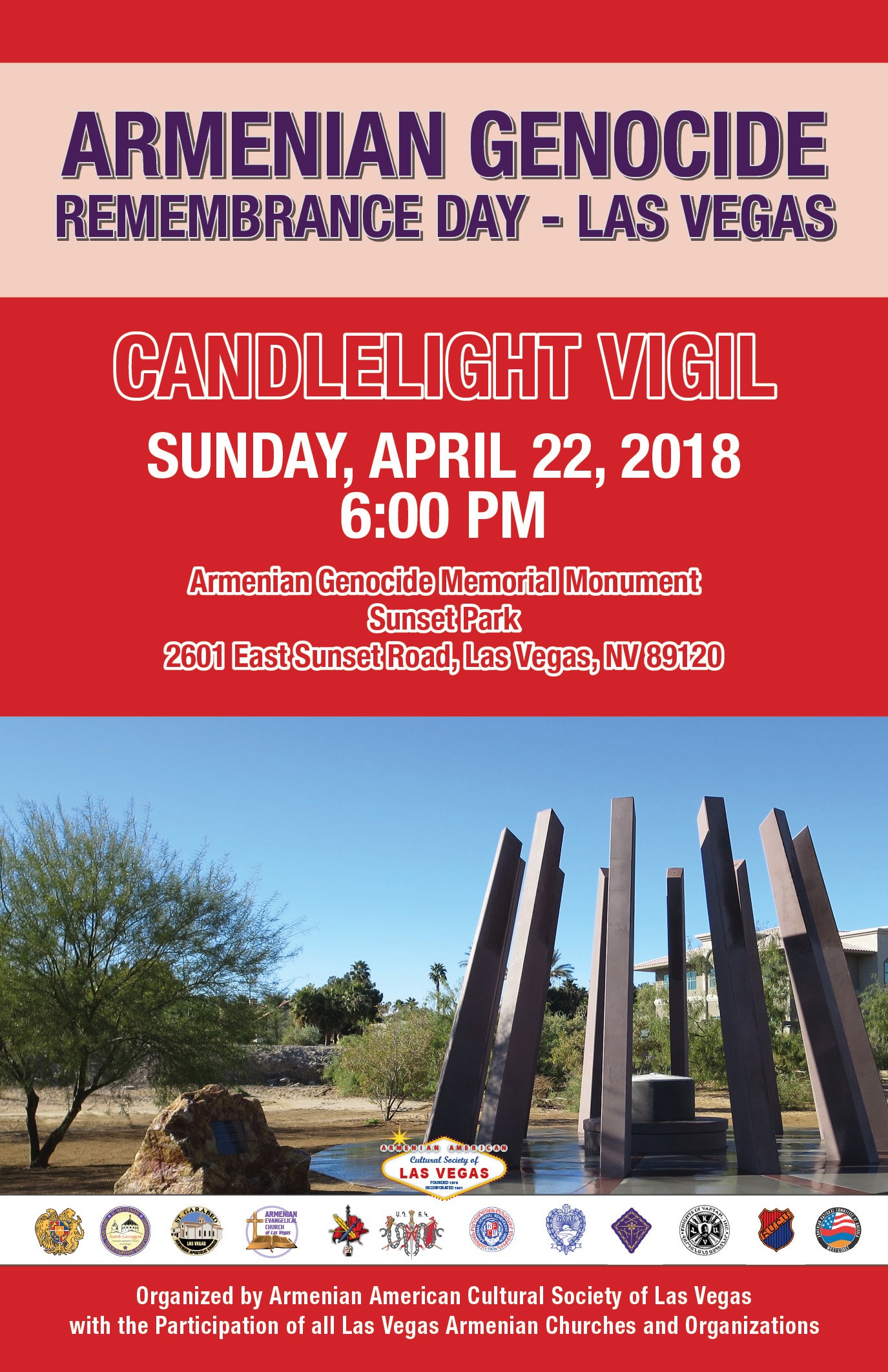Candlelight Vigil in Remembrance of the Holy Martyrs of the Armenian Genocide