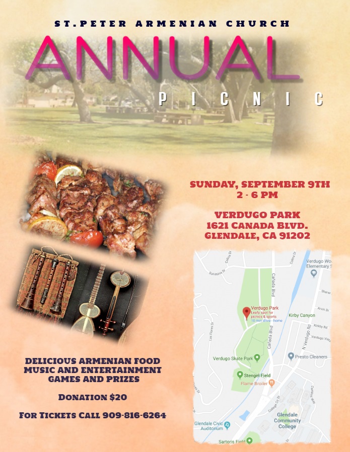 St. Peter Armenian Church of Glendale Presents Annual Picnic