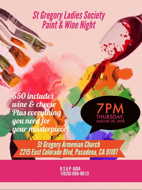 St. Gregory Ladies Society Presents: Wine and Paint Night