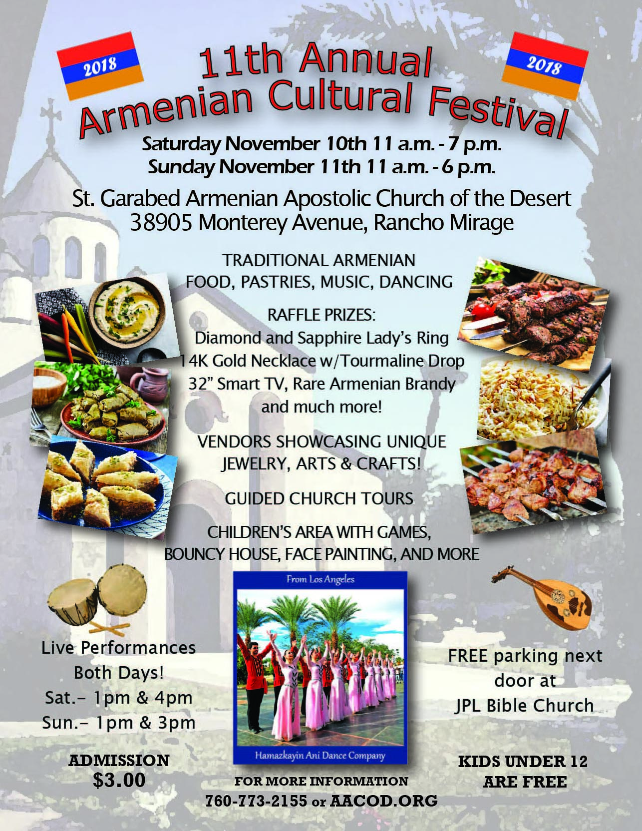 St. Garabed Armenian Church of the Desert Presents 11th Annual Armenian Festival
