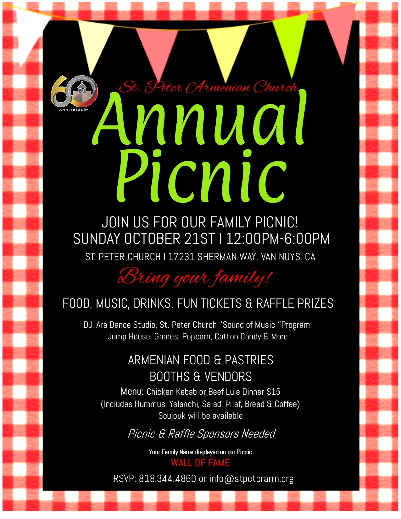 St. Peter Armenian Church of Van Nuys Presents: Annual Church Picnic