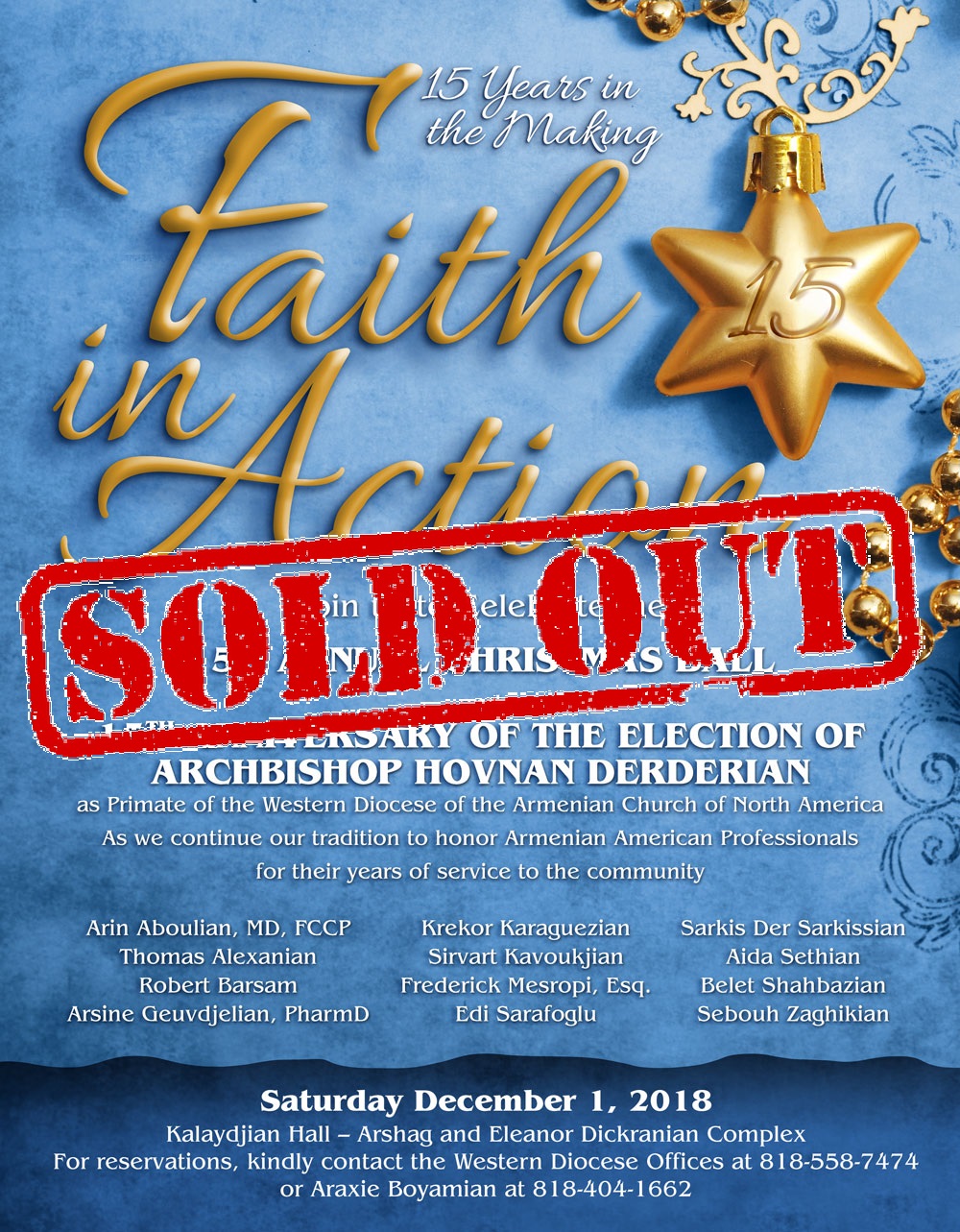 2018 Diocesan Christmas Ball - SOLD OUT
