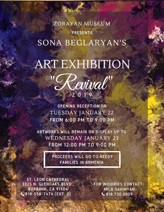Zorayan Museum Presents Sona Beglaryan's Art Exhibition - Revival 2019