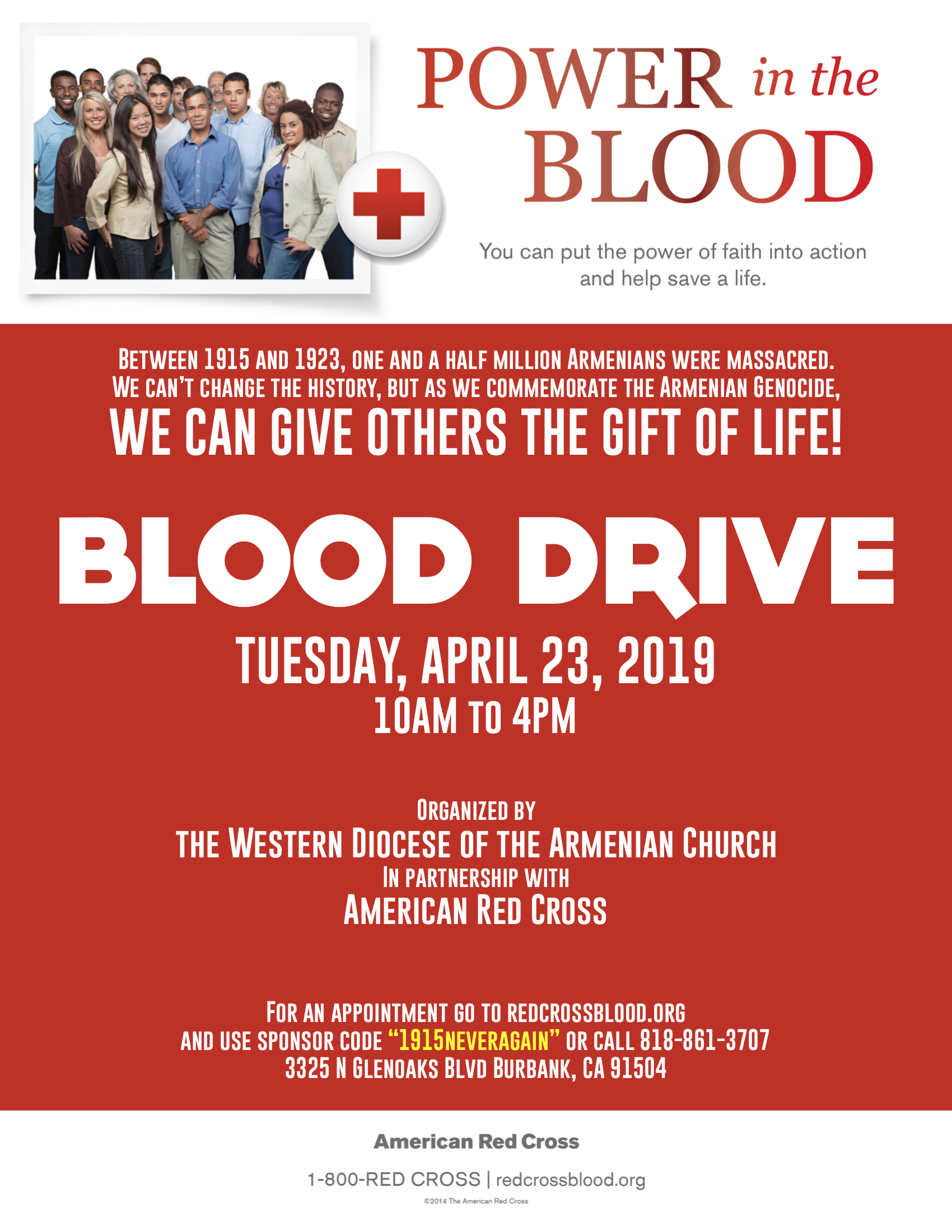 Power in the Blood - Blood Drive Organized by the American Red Cross