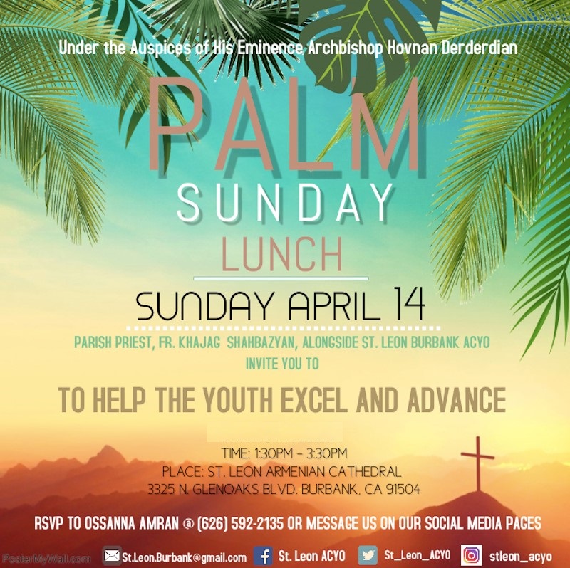 Palm Sunday Lunch with ACYO