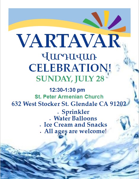 Vartavar Celebration at St. Peter Armenian Church of Glendale