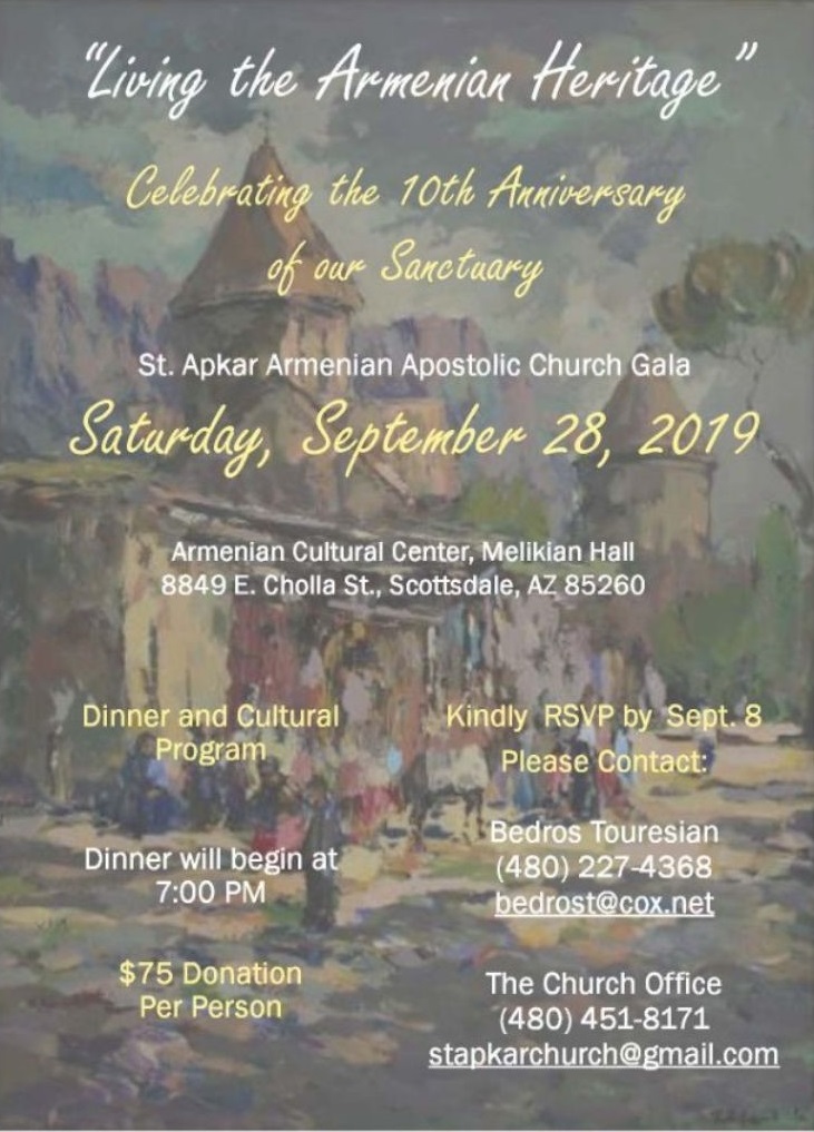 St. Apkar Armenian Church Gala - Living the Armenian Heritage