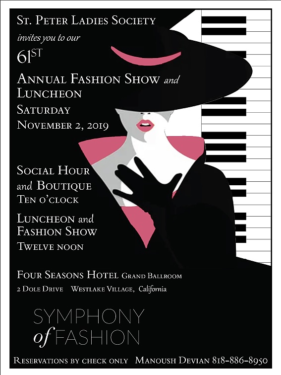 St. Peter Armenian Church of Van Nuys Presents 61st Annual Fashion Show and Luncheon