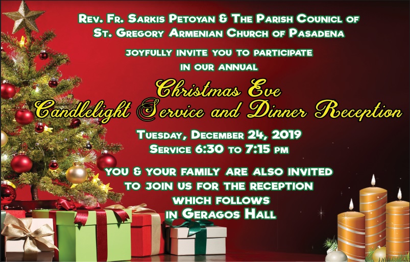 Christmas Eve at St. Gregory the Illuminator Armenian Church of Pasadena