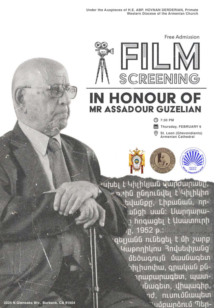 Film Screening - In Honor of Assadour Guzelian
