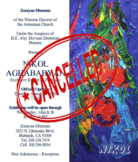 Nikol Aghababyan Art Exhibition - CANCELLED