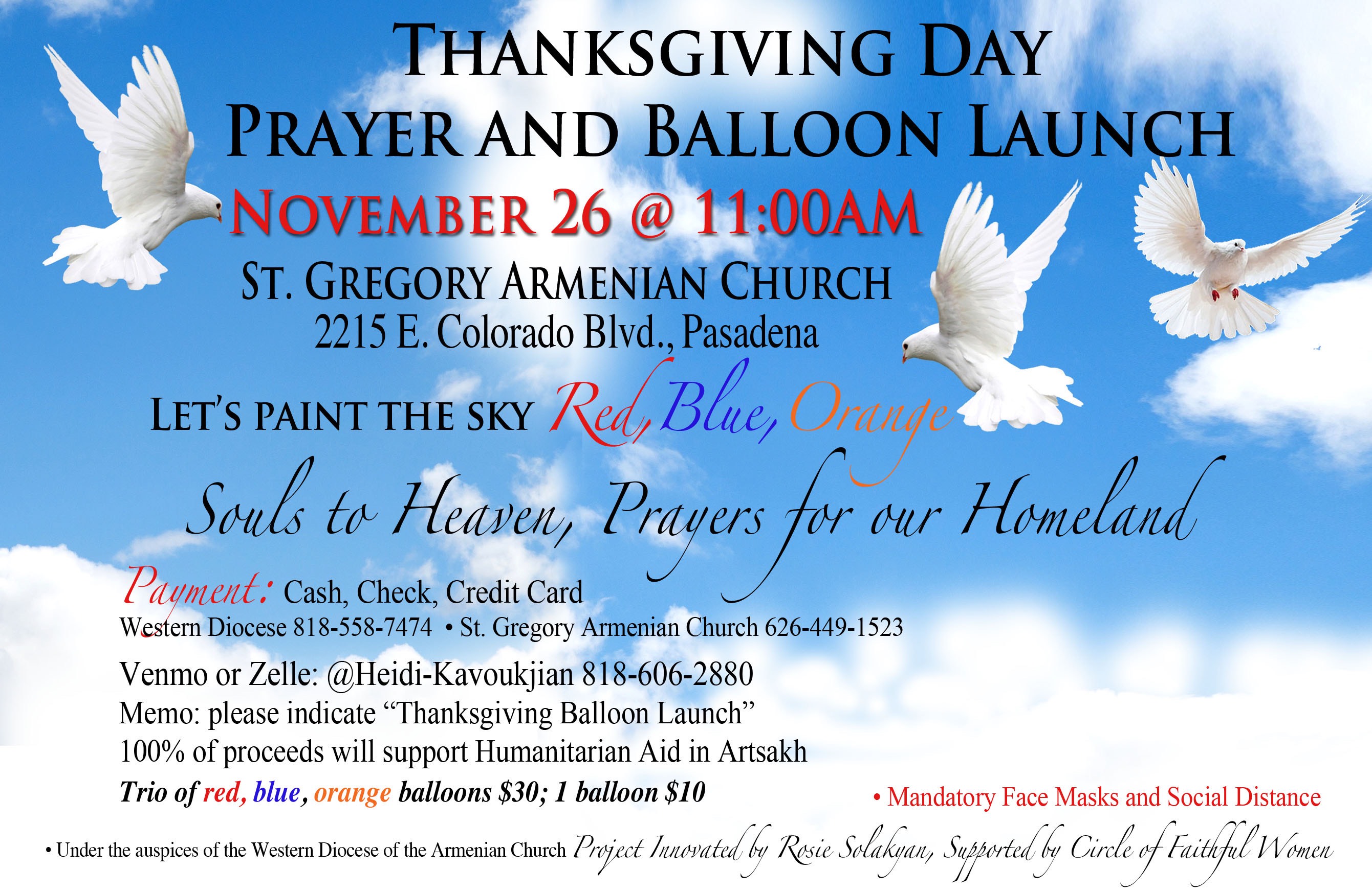 Thanksgiving Prayer and Balloon Launch