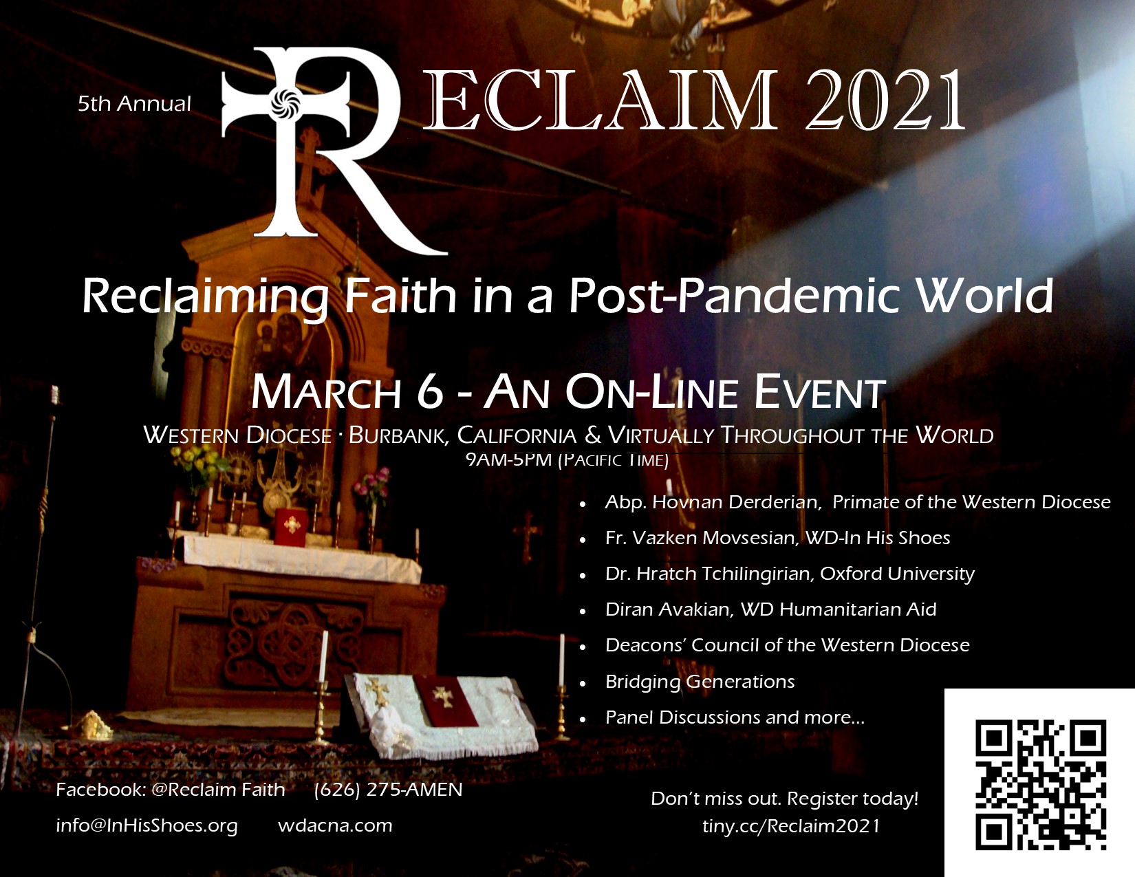 RECLAIM 2021 - Reclaiming Faith in a Post-Pandemic World - A Virtual Event