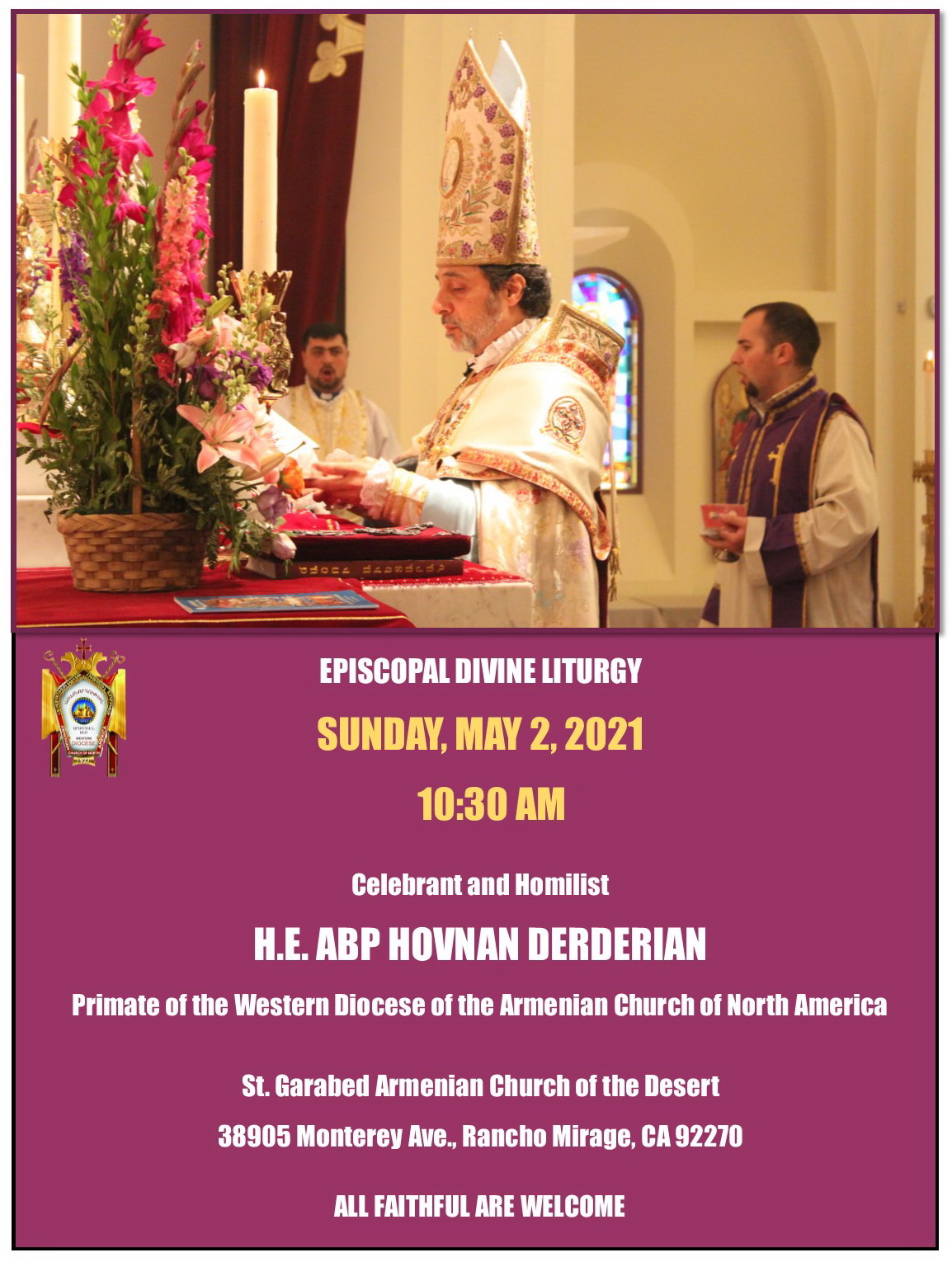 Episcopal Divine Liturgy - St. Garabed Armenian Church of the Desert