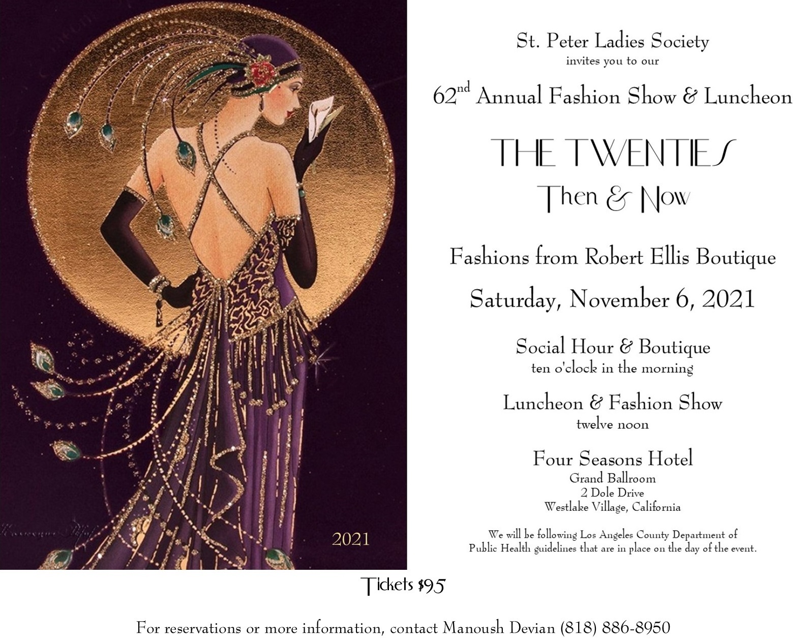 St. Peter Ladies Society Presents 62nd Annual Fashion Show and Luncheon - The Twenties: Then and Now