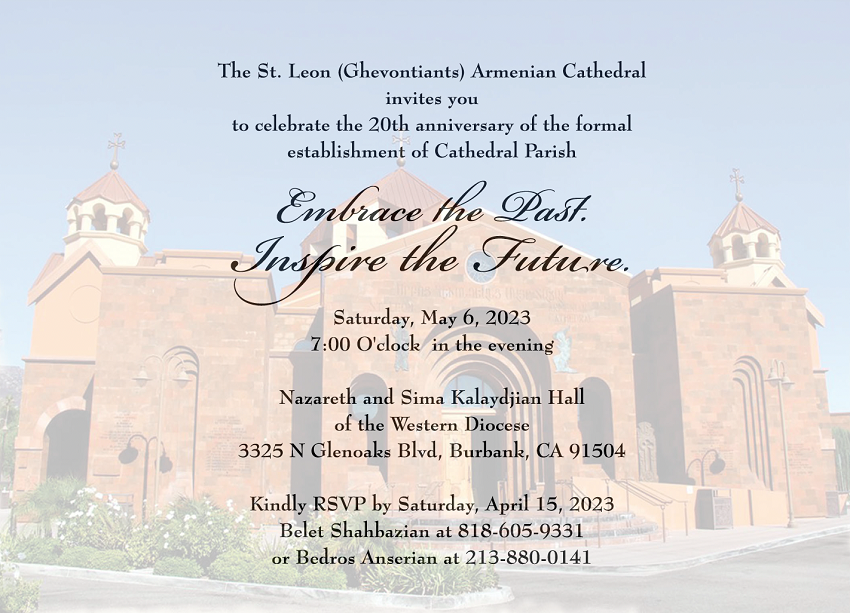 Celebrating the 20th Anniversary of the Establishment of the Armenian-American Community of Burbank