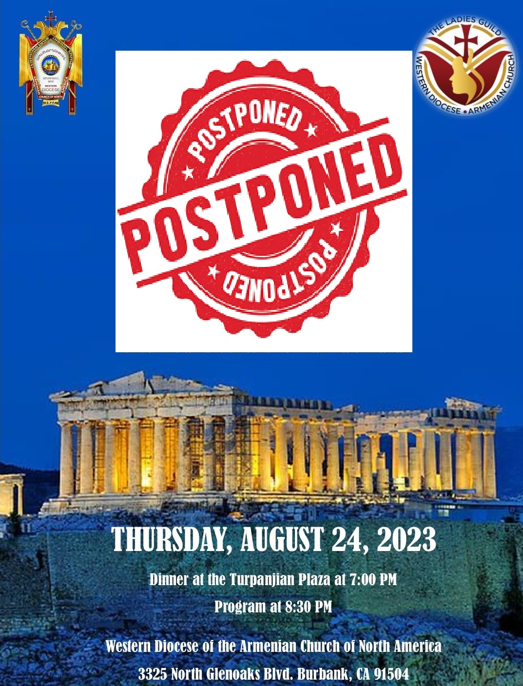 Athenian Night Under the Stars - POSTPONED