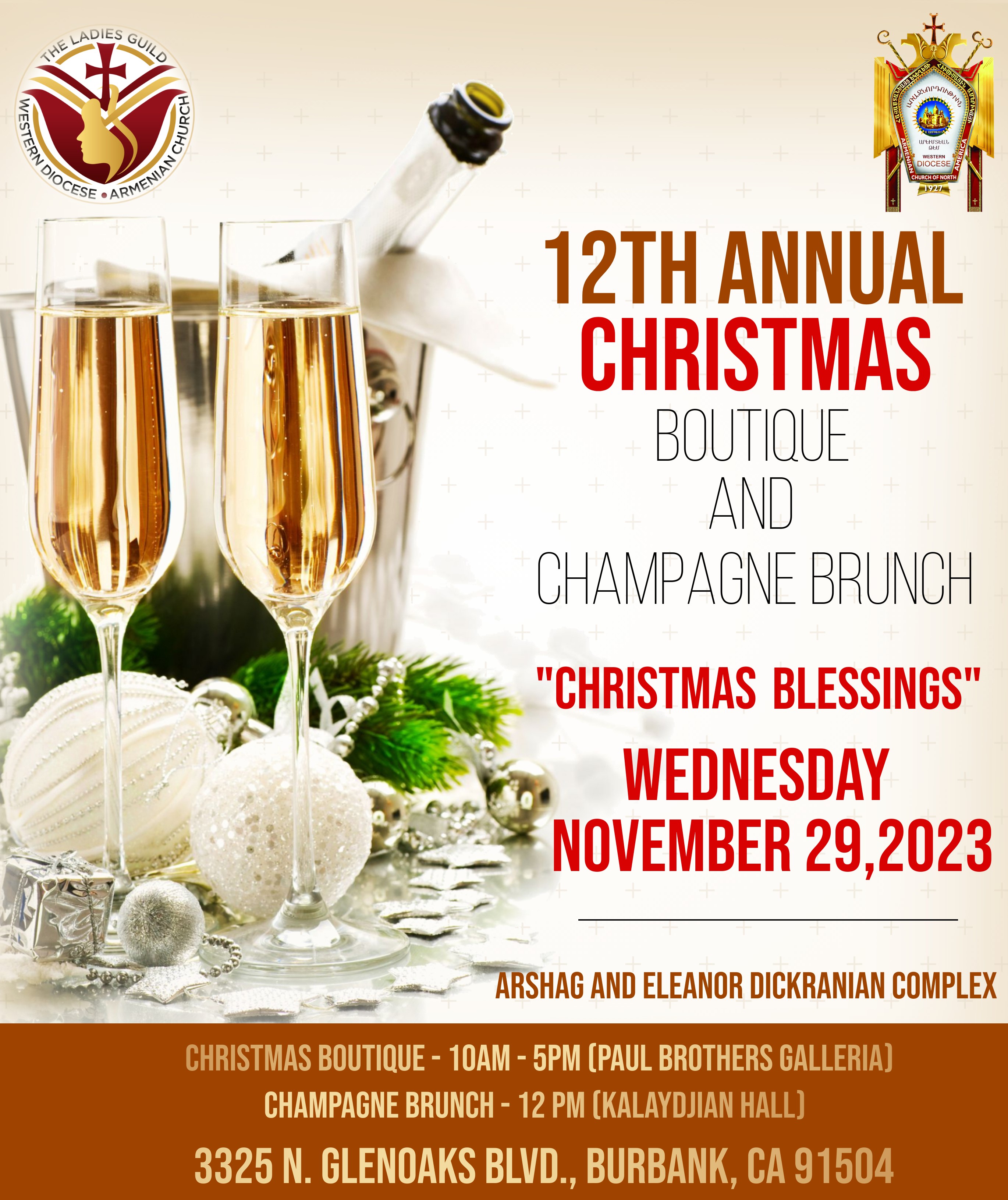 12th Annual Christmas Boutique and Champagne Brunch 