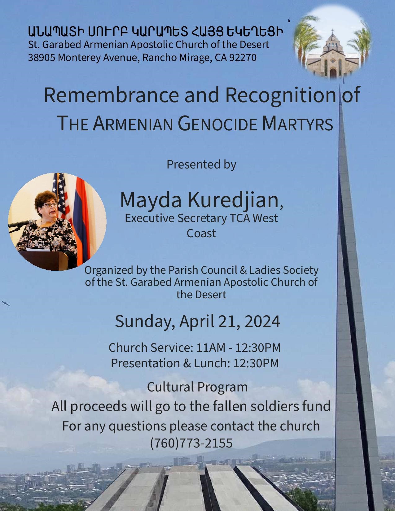 Remembrance and Recognition of the Armenian Genocide Martyrs