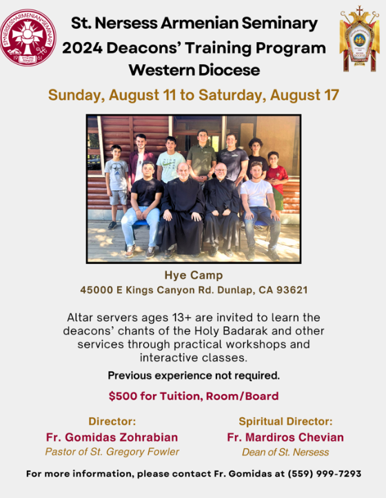 Western Diocese - St. Nersess Seminary Deacons' Training Program