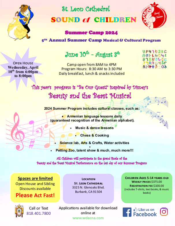 Sound of Children Summer Camp - June 10 - August 3