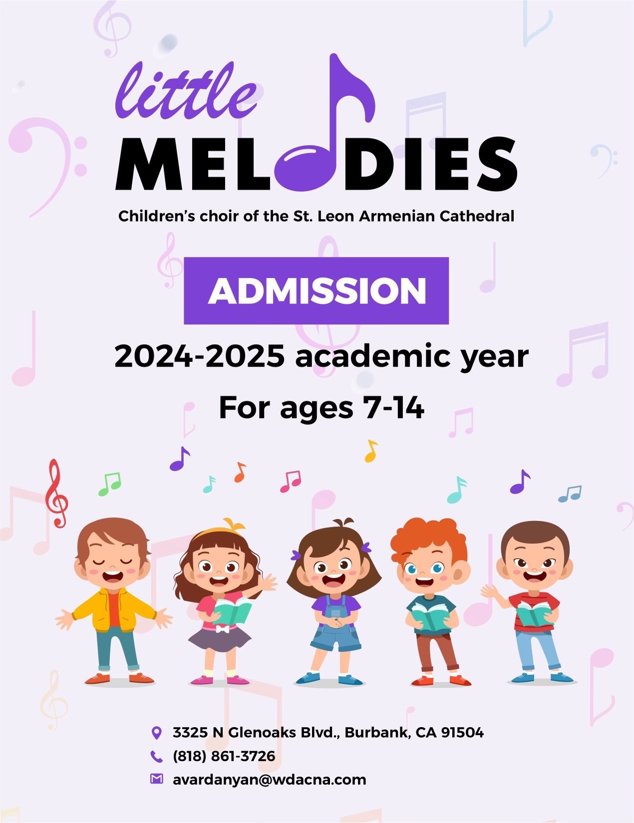 Little Melodies Cathedral Children's Choir Audition - September 4, 2024