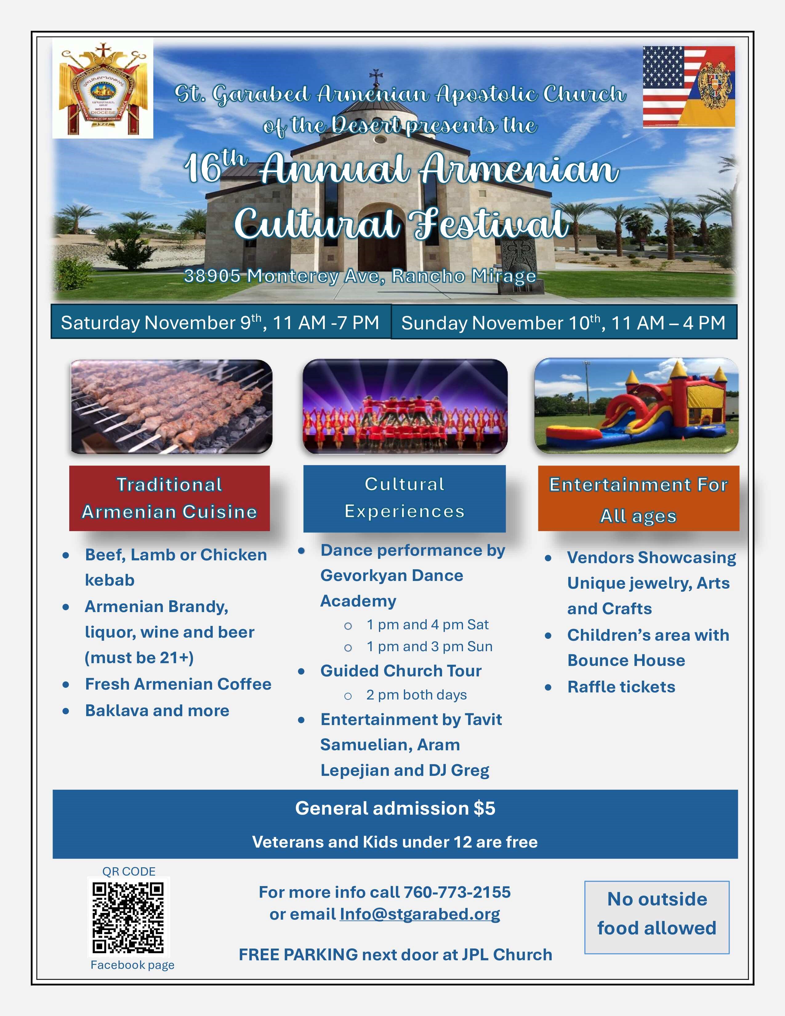 16th Annual Armenian Cultural Festival - Rancho Mirage - November 10, 2024