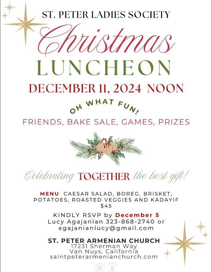 St. Peter Ladies Society's Christmas Luncheon 