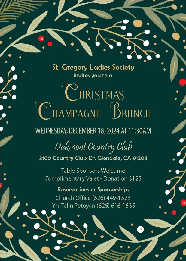 St. Gregory Ladies Society Champagne Brunch