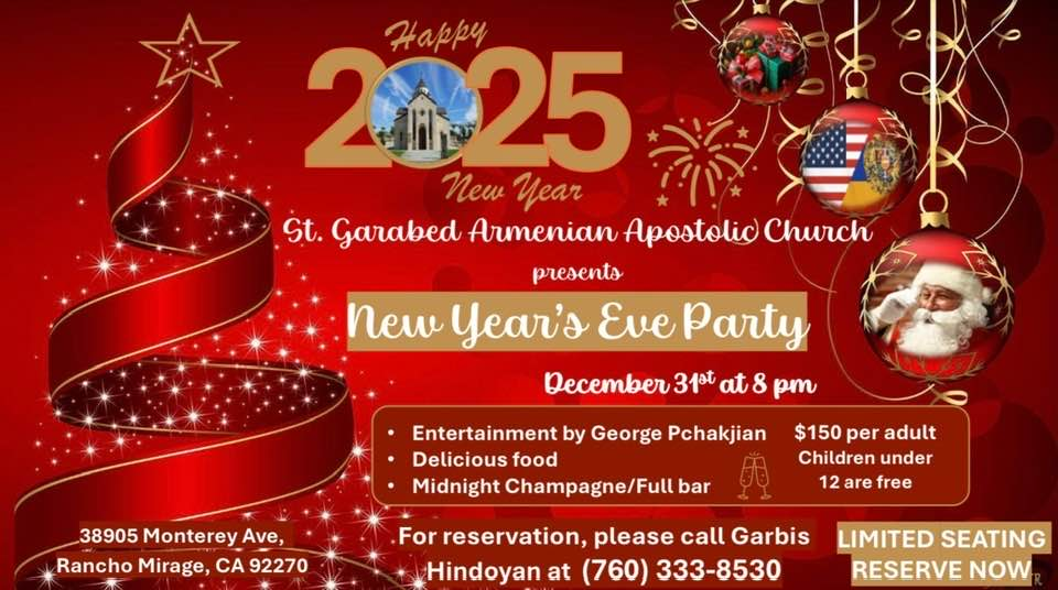 St. Garabed Armenian Church Presents New Year's Eve Party