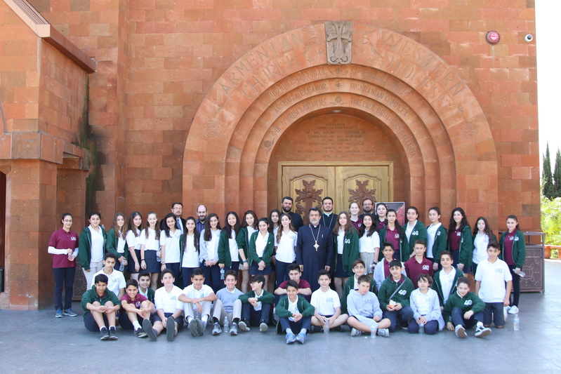 AGBU Schools Students Visit the Western Diocese