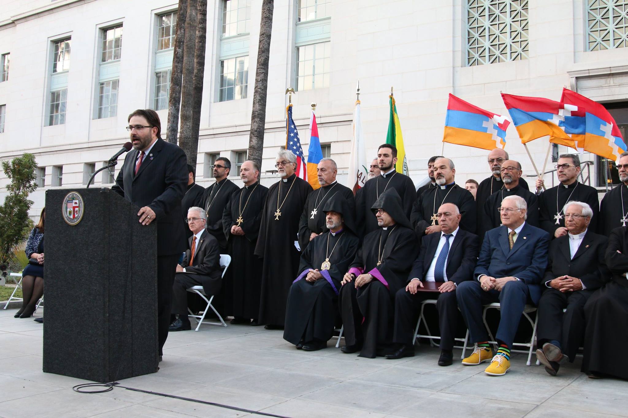Hundreds Attend Prayer Vigil at Los Angeles City Hall