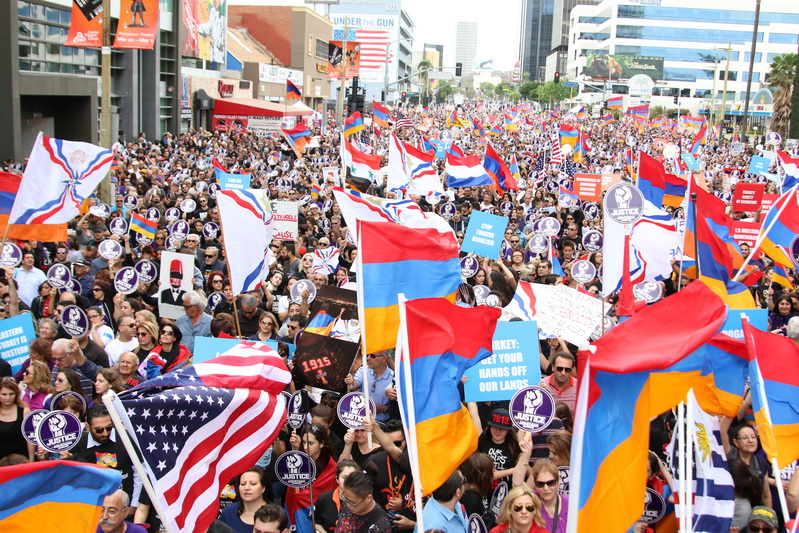 60,000+ STRONG RALLY FOR JUSTICE FOR THE ARMENIAN GENOCIDE AT THE TURKISH CONSULATE IN LOS ANGELES