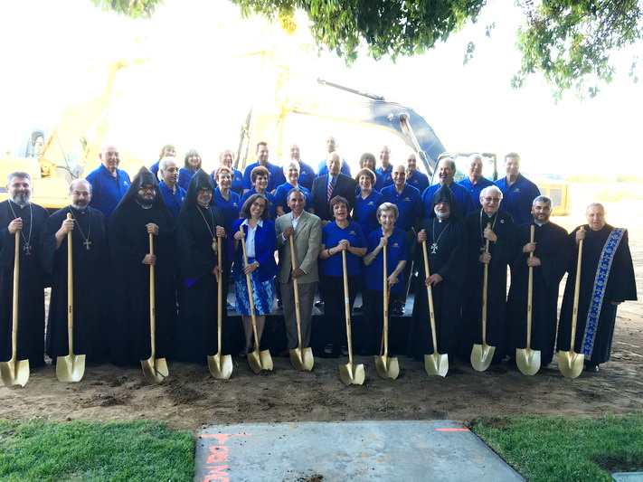 California Armenian Home Expansion Project Realized with the Generous Support of Diocesan Benefactors – Very Rev. Fr. Pakrad Dz. V. Berjekian Represents the Primate at the Groundbreaking Ceremony