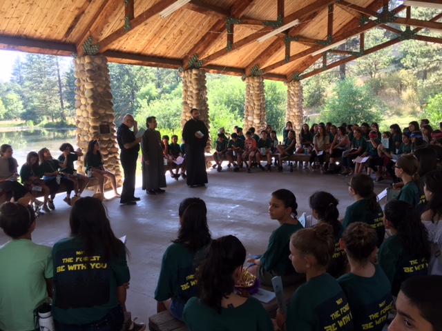 Primate Pays Pastoral Visit to Campers 