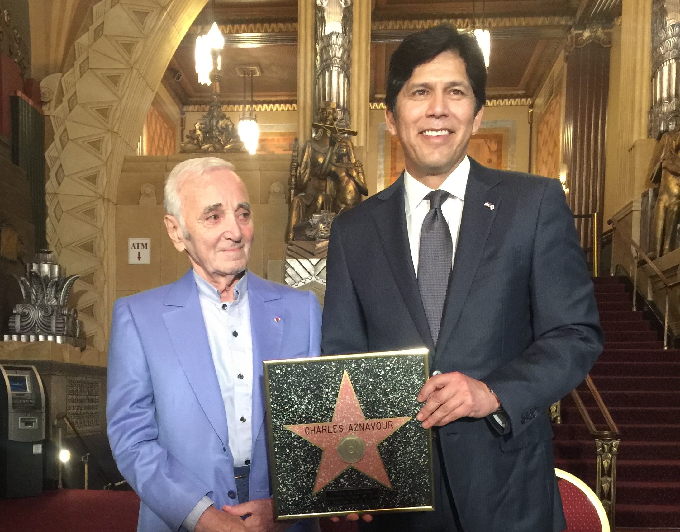 Charles Aznavour Awarded an Honorary Star on Hollywood’s Walk of Fame