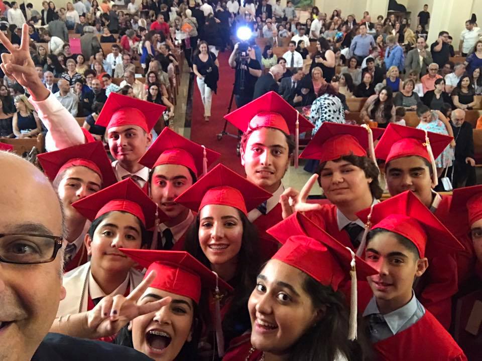 Diocesan Priests Attend Hovsepian School's Graduation Ceremony