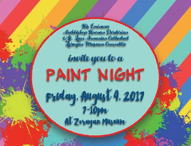 ZORAYAN MUSEUM OF WESTERN DIOCESE TO HOLD “PAINT NIGHT” ON AUGUST 4