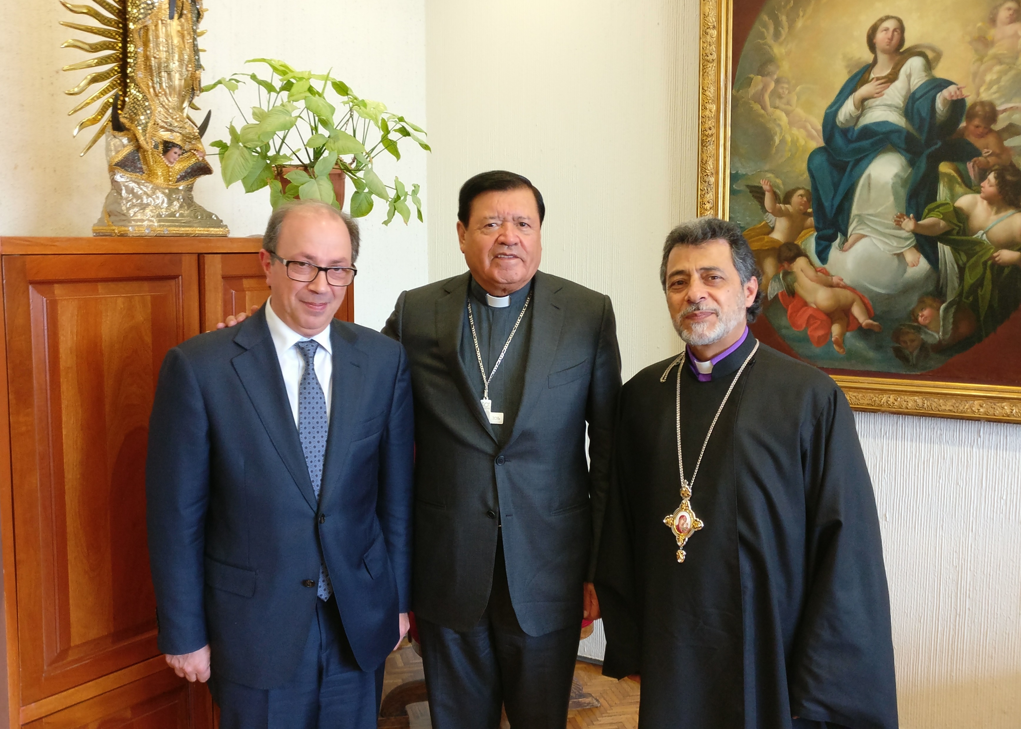 Primate and Ambassador Ara Ayvazyan Meet with Religious and Government Leaders to Discuss Preparations Ahead of Historic Pontifical Visit to Mexico City