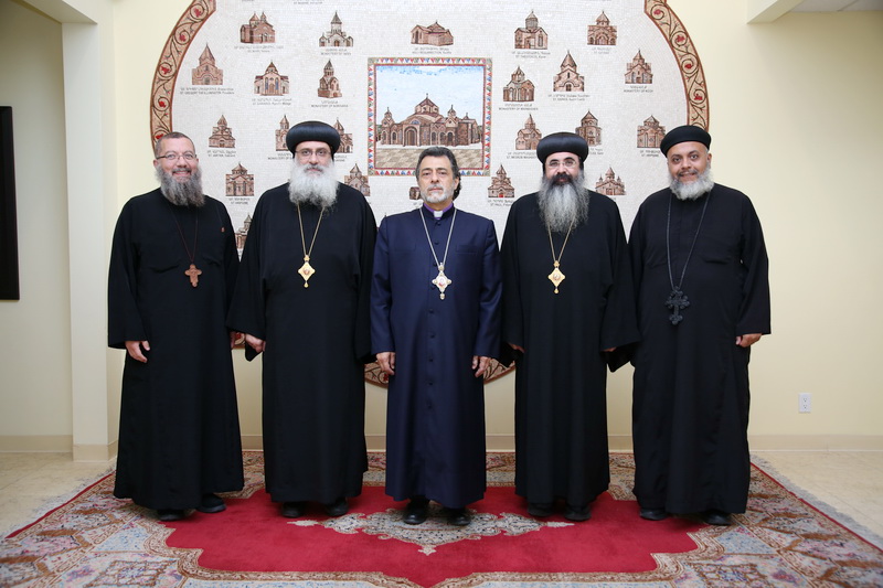 Clergy of the Coptic Diocese of Los Angeles Visit the Western Diocese