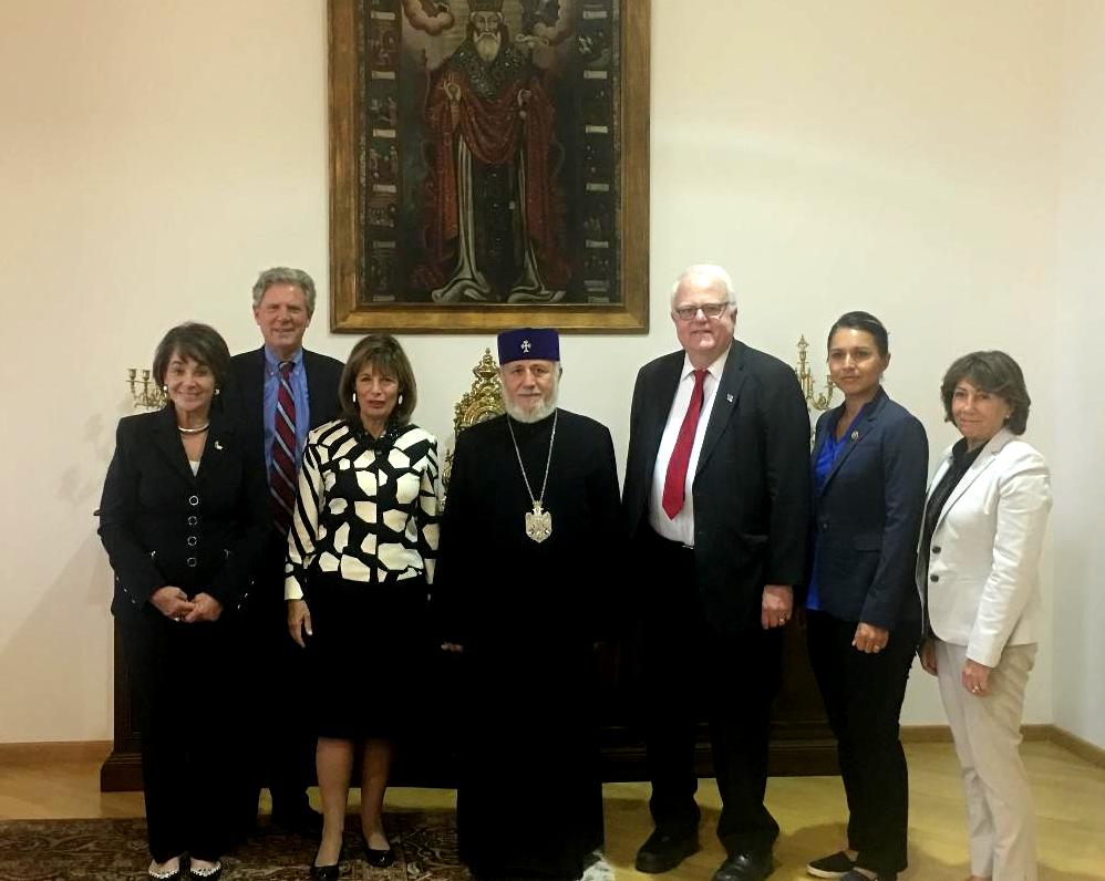 Catholicos of All Armenians Received Delegation of Members of the US Congress House of Representatives